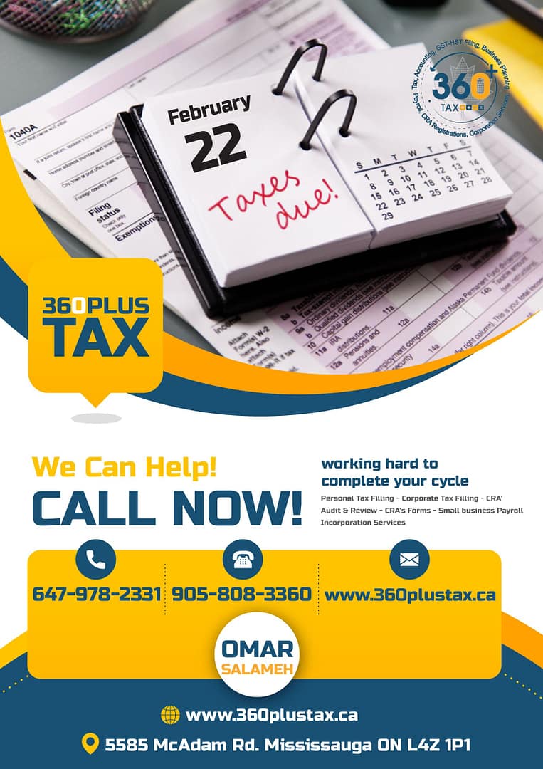 Online tax return Mississauga